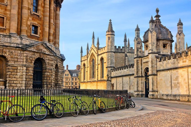 Oxford university at dusk – motorhomes for sale in Oxford