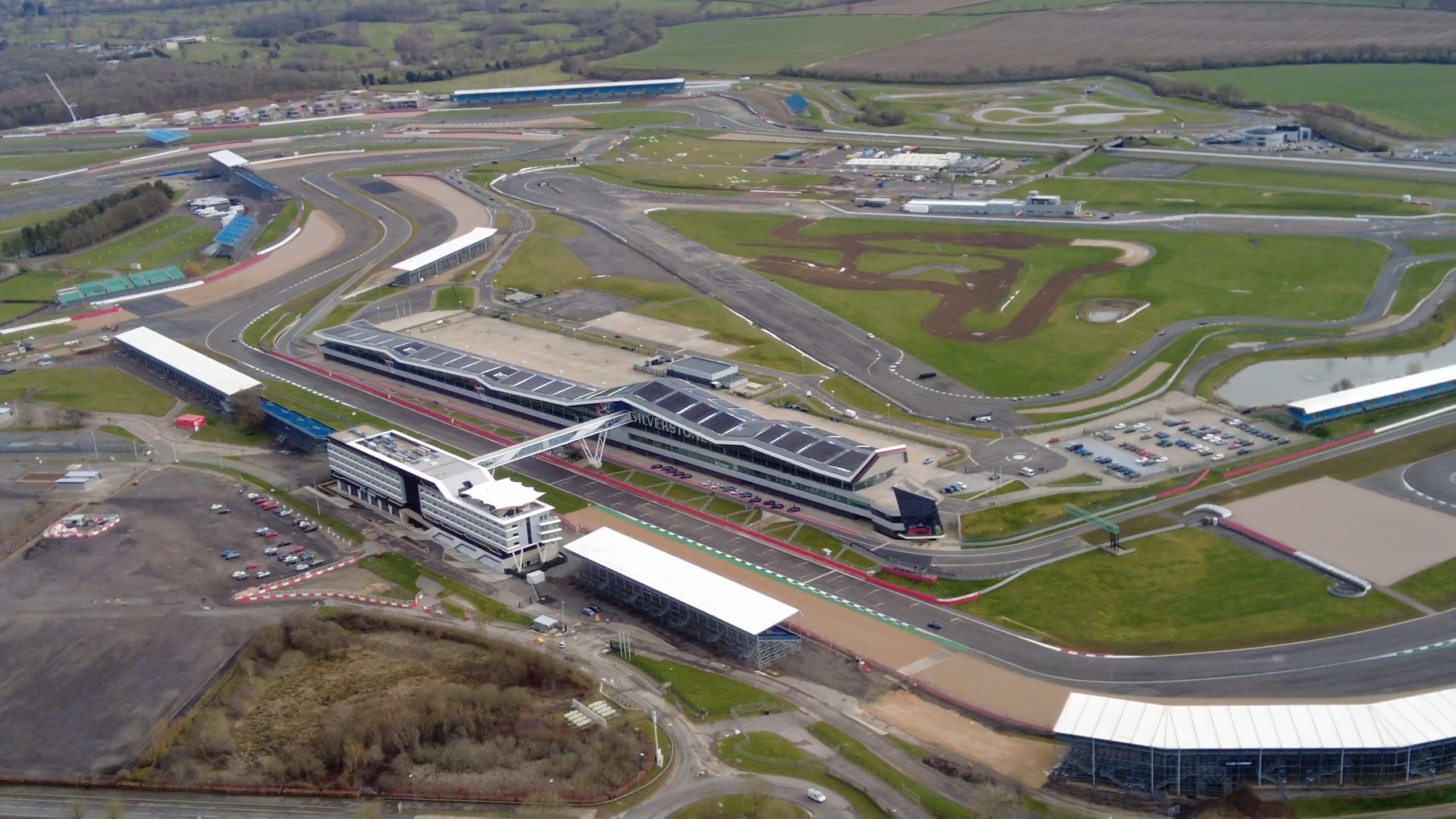 silverstone circuit ariel view - motorhomes for sale in towcester