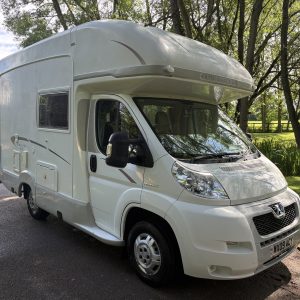 2009 Auto-Sleeper Nuevo ES coachbuilt motorhome on Peugeot Boxer chassis with four-berth layout and premium touring features.