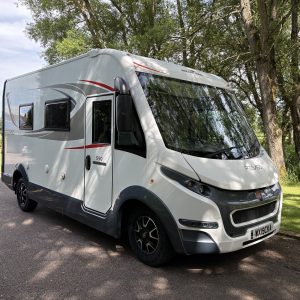 2019 Roller Team Pegaso 590 A-Class motorhome for sale at Elite Motorhomes featuring Fiat Ducato chassis, 4 berths and premium touring specification.