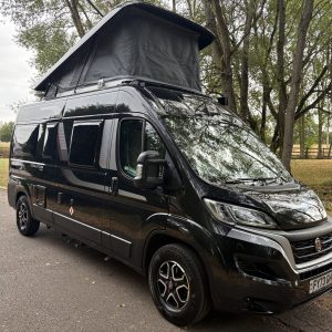 Used Elddis CV80 automatic four berth pop-top campervan in metallic black